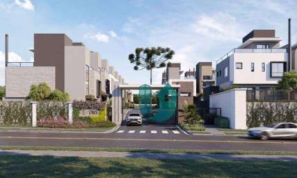 Casas triplex novas e isoladas em condomínio c/ 3 suites, terraço, 2 vagas no Bacacheri
