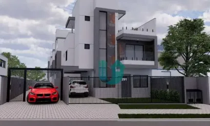 Sobrado triplex novo com 3 suites e 2 vagas no Capão Raso - Última unidade