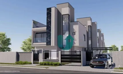 Sobrado com 3 quartos, sendo 1 suite e 2 vagas - capão raso