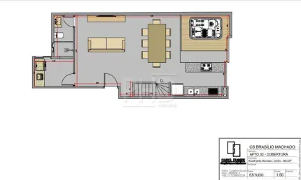 Cobertura à venda, 3 quartos, 1 suíte, 2 vagas, centro - são bernardo do campo/sp