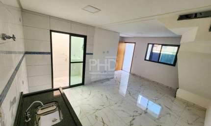 Sobrado à Venda, com 96m², 2 Quartos, 2 Suítes, 1 Lavabo, Terraço na Cobertura, 1 Vaga, Parque Novo Oratório, Santo André