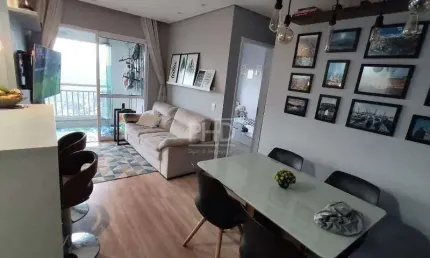 Apartamento à Venda, com 58m2, 2 Quartos, 1 Suíte, 2 Banheiros, 1 Vaga, Vila Homero Thon, Santo André
