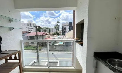 Apartamento mobiliado, 2 dormitórios - água verde, loteamento villa rica