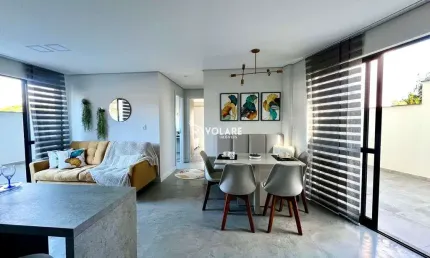 Apartamento garden mobiliado 2 quartos (1 suíte) - skyline blue residence