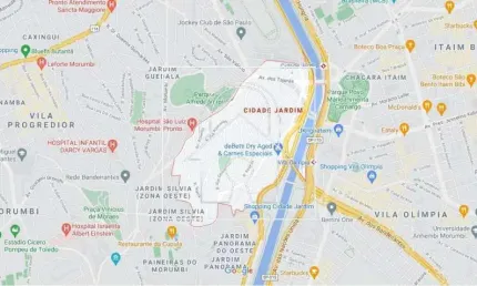 Terreno de 2.128m² para incorporação à venda na Cidade Jardim