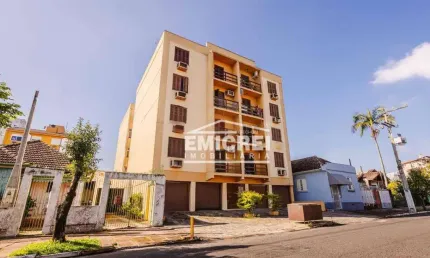 Emicrei vende - apto 80m², 2 dorm, frente, sala c/lareira, sacada, ampla cozinha, lavanderia, depósito exclusivo e garagem - centro - são leopoldo rs