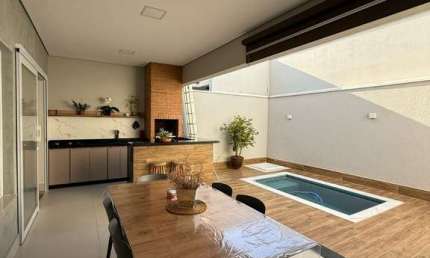 Casa em condomínio fechado com 3 quartos à venda na Rua Oito, 877, Jardim Park Real, Indaiatuba por R$ 1.100.000
