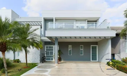 Casa em condomínio fechado com 4 quartos à venda na Rua Tamboril, 14, Residencial Beira da Mata, Indaiatuba por R$ 1.800.000