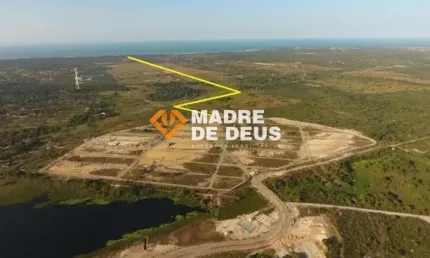 Terreno em condomínio fechado à venda na Ce 040 Km 36, 1, Patacas, Aquiraz por R$ 315.000
