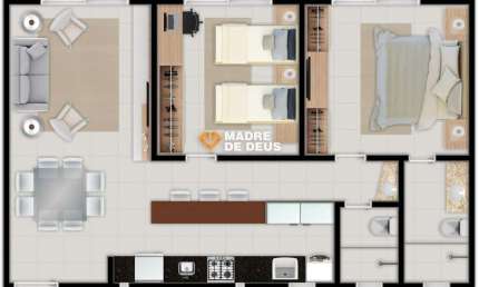 Apartamento com 2 quartos à venda na Avenida Dos Oceanos, 1, Porto das Dunas, Aquiraz por R$ 511.500