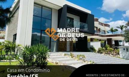 Casa em condomínio fechado com 4 quartos à venda na Ce 040   Km22, 1, Pires Façanha, Eusébio por R$ 3.300.000