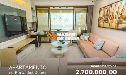 Apartamento com 4 quartos à venda na CE 025, 1, Porto das Dunas, Aquiraz por R$ 2.400.000
