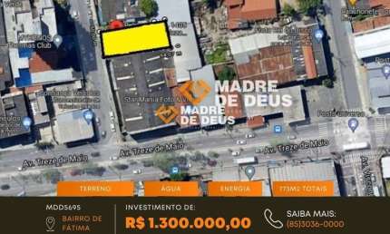 Terreno à venda na Lauro Maia., 1405, Fátima, Fortaleza por R$ 1.300.000