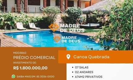 Prédio à venda na dos Mergulhadores, 1, Canoa Quebrada, Aracati por R$ 1.900.000