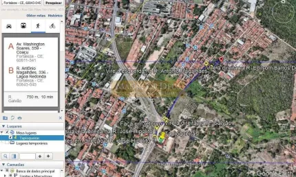 Terreno em condomínio fechado à venda na Rua Antônio Magalhães, 336, Lagoa Redonda, Fortaleza por R$ 850.000