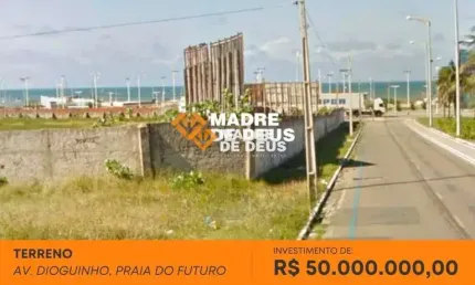 Terreno comercial para alugar na Rua Dioguinho, 3522, Praia do Futuro, Fortaleza por R$ 50.000