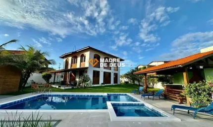 Casa em condomínio fechado com 5 quartos à venda na da Praia, 436, Jacaúna, Aquiraz por R$ 1.550.000