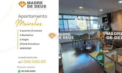 Apartamento com 3 quartos à venda na Avenida Desembargador Moreira, 700, Meireles, Fortaleza por R$ 1.050.000