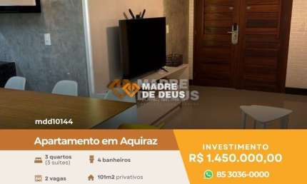 Apartamento com 3 quartos à venda na Marginal, 1314, Aquiraz, Fortaleza por R$ 1.450.000