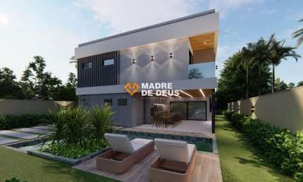 Casa em condomínio fechado com 5 quartos à venda na Atlântica, 2929, Cidade Alpha, Eusébio por R$ 2.400.000