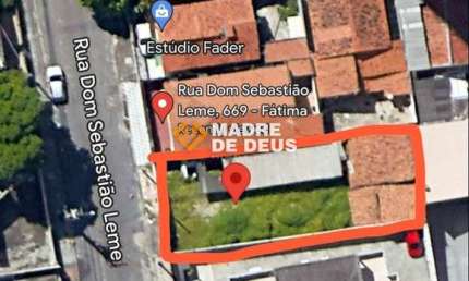Terreno comercial à venda na Rua Dom Sebastião Leme, 689, Fátima, Fortaleza por R$ 650.000