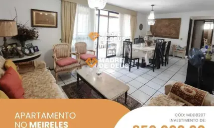 Apartamento com 3 quartos à venda na rua república do líbano, 999, meireles, fortaleza por r$ 850.000