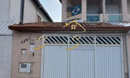 Casa para Venda em Praia Grande, Guilhermina, 2 dormitórios, 2 suítes, 2 vagas