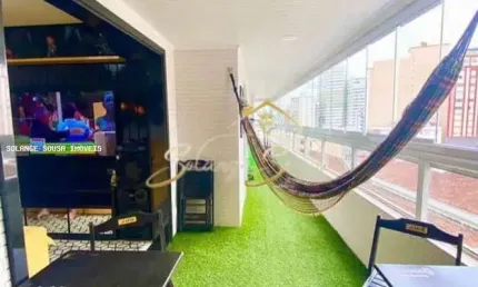 Apartamento para Venda em Praia Grande, Boqueirão, 2 dormitórios, 1 suíte, 3 banheiros, 2 vagas