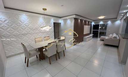 Apartamento para Venda em Praia Grande, Guilhermina, 3 dormitórios, 3 suítes, 4 banheiros, 2 vagas