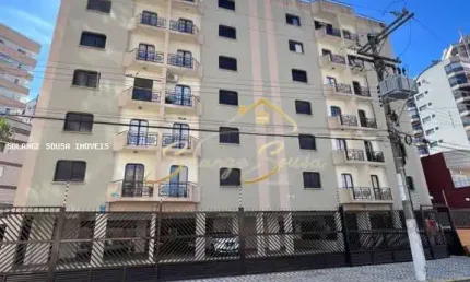 Apartamento para venda em praia grande, caiçara, 1 dormitório, 1 banheiro, 1 vaga