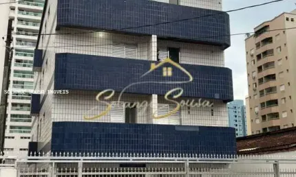 Apartamento para venda em praia grande, tupi, 1 dormitório, 1 banheiro, 1 vaga