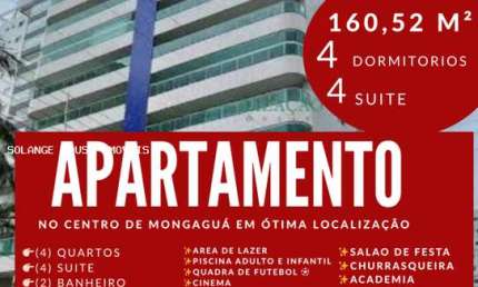 Apartamento para Venda em Mongaguá, Centro, 4 dormitórios, 4 suítes, 2 banheiros, 2 vagas