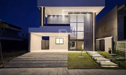 Linda Casa com 4 suítes - 254m² - Terras Alphaville - Cidade Alpha - Eusébi