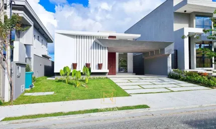 Linda Casa Plana no Terras Alphaville Ceará 2 - 192m² - 3 suítes + DCE