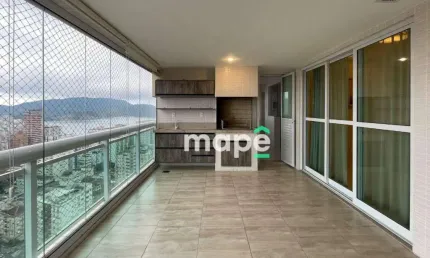 Apartamento com 3 dormitórios para alugar, 150 m² por R$ 15.000,00/mês - Aparecida - Santos/SP