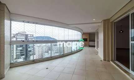 Apartamento com 3 dormitórios à venda, 204 m² por r$ 3.250.000,00 - embaré - santos/sp