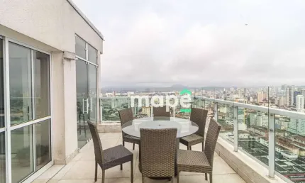 Cobertura com 2 dormitórios à venda, 137 m² por R$ 1.600.000,00 - Boqueirão - Santos/SP