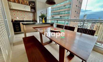 Apartamento com 3 dormitórios à venda, 181 m² por R$ 2.450.000,00 - Gonzaga - Santos/SP