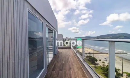 Cobertura com 3 dormitórios à venda, 343 m² por r$ 4.300.000,00 - boqueirão - santos/sp