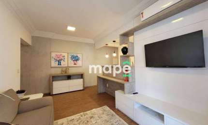 Apartamento com 1 dormitório para alugar, 56 m² por R$ 5.400,00/mês - Boqueirão - Santos/SP