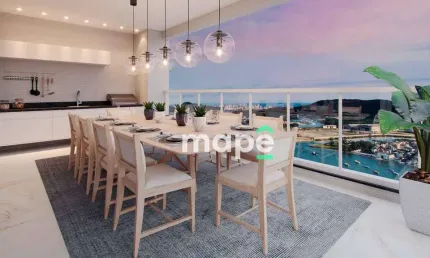 Apartamento com 3 dormitórios à venda, 227 m² por r$ 4.890.000,00 - ponta da praia - santos/sp