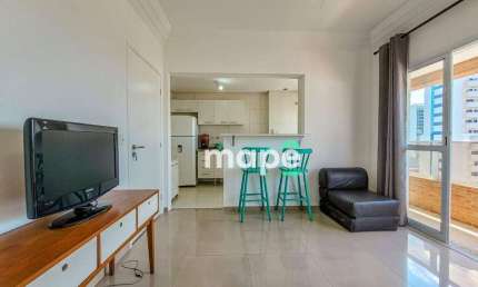 Apartamento com 1 dormitório para alugar, 56 m² por R$ 4.600,00/mês - Boqueirão - Santos/SP