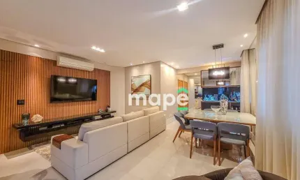 Apartamento com 3 dormitórios à venda, 140 m² por r$ 1.500.000,00 - pompéia - santos/sp