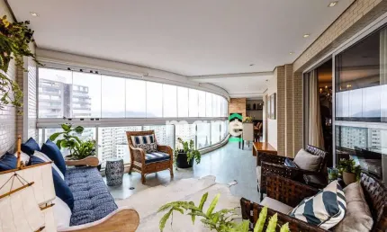 Apartamento com 3 dormitórios à venda, 204 m²  - Embaré - Santos/SP