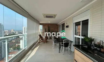 Apartamento com 3 dormitórios à venda, 127 m² por R$ 1.915.000,00 - Boqueirão - Santos/SP
