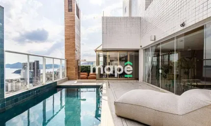 Cobertura com 3 dormitórios, 382 m² - venda por R$ 8.590.000,00 ou aluguel por R$ 52.100,00/mês - Gonzaga - Santos/SP