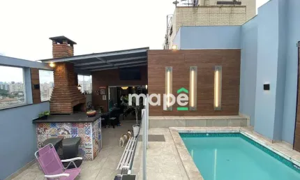 Cobertura com 2 dormitórios à venda, 254 m² por R$ 1.950.000,00 - Macuco - Santos/SP