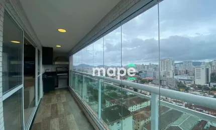 Apartamento com 2 dormitórios à venda, 96 m² por r$ 1.200.000,00 - boqueirão - santos/sp