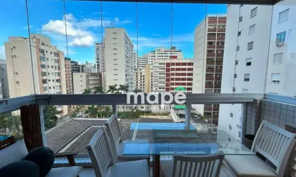 Apartamento com 1 dormitório para alugar, 45 m² por R$ 5.000,00/mês - Boqueirão - Santos/SP