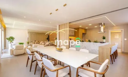 Apartamento com 4 dormitórios à venda, 303 m² por r$ 3.100.000,00 - boqueirão - santos/sp
